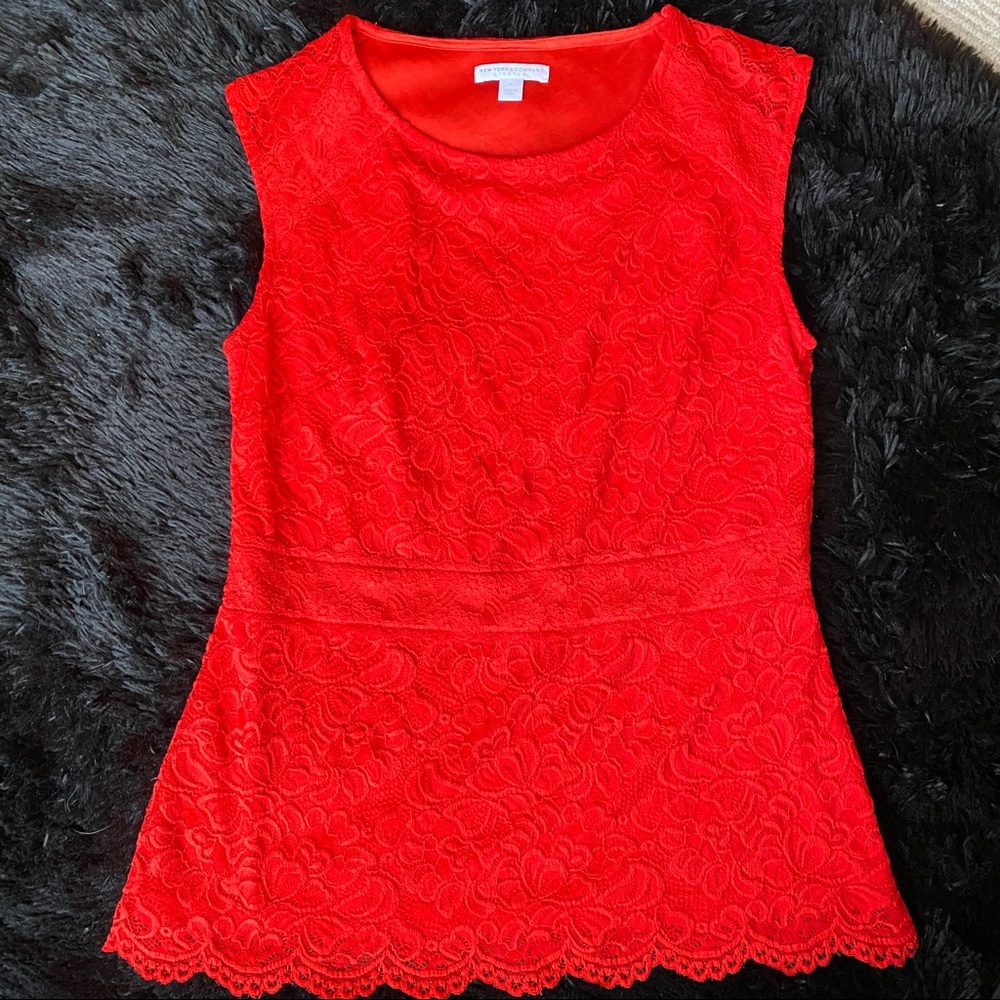 New York & Company lace blouse